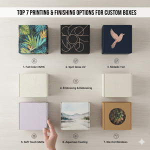 Top 7 Printing & Finishing Options for Custom Boxes